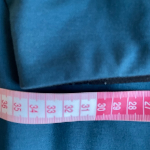 COP COPINE designer pencil skirt in teal with front slit, size small - Picture 11 of 14